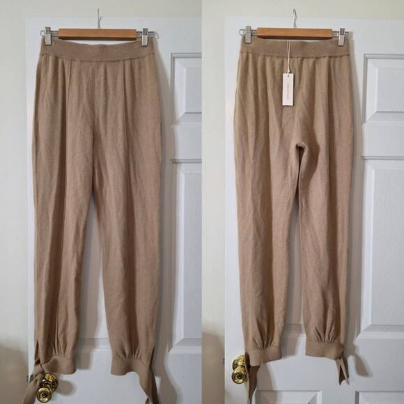 Rebecca Taylor Cashmere Jogger, Camel XS NWT - Picture 3 of 9